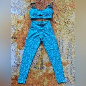 Ryderwear legging S fits M and sports bra S combo